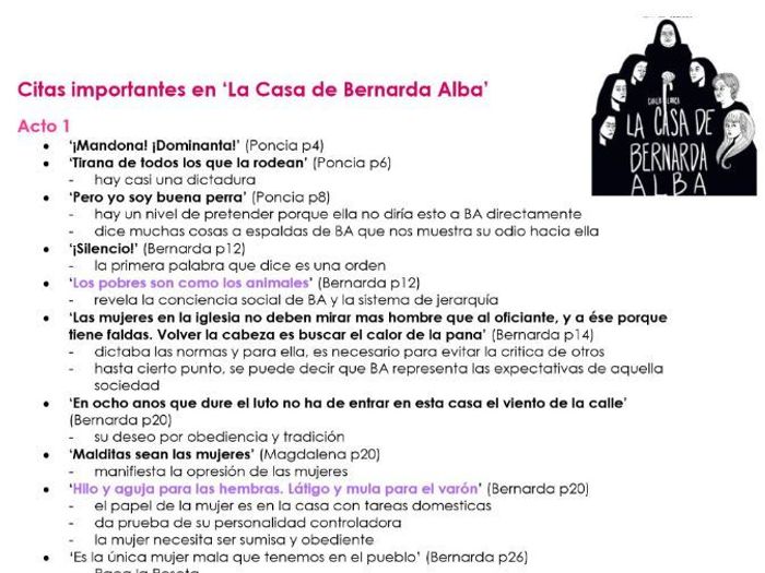 La casa de bernarda alba analisis