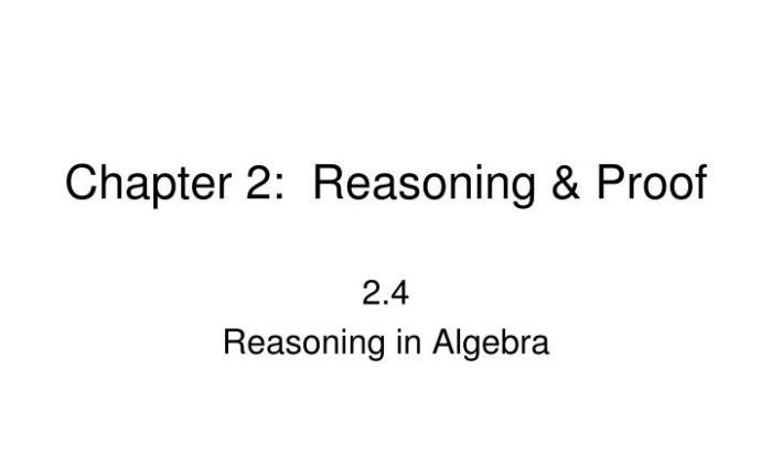 Chapter 2 reasoning and proof answer key